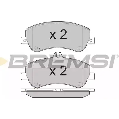 Тормозные колодки, дисковые, комплект BREMSI BP3385 4301486 24868 24 867 изображение 0