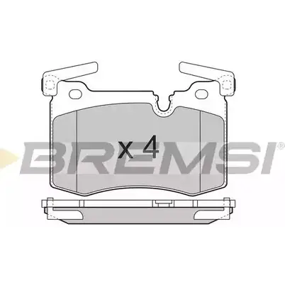 Тормозные колодки, дисковые, комплект BREMSI BP3388 24 478 SPB388 4301489