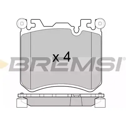 Тормозные колодки, дисковые, комплект BREMSI SPB419 BP3419 245 24 4301520 изображение 0