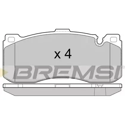Тормозные колодки, дисковые, комплект BREMSI BP3472 243 16 4301573 SPB472 изображение 0