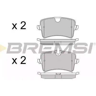 Тормозные колодки, дисковые, комплект BREMSI 4301603 25214 BP3502 2460 6 изображение 0