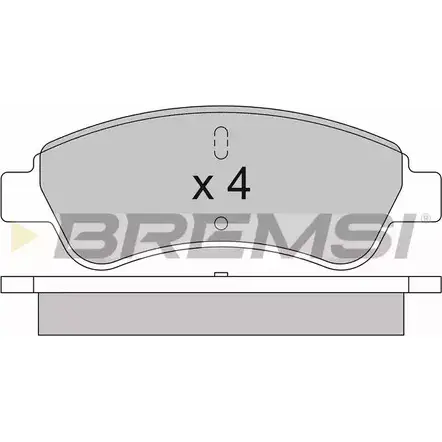 Тормозные колодки, дисковые, комплект BREMSI SPB504 BP3504 4301605 2410 1 изображение 0
