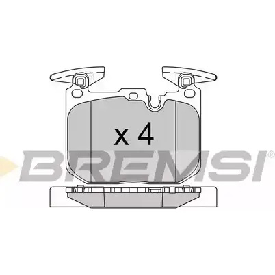 Тормозные колодки, дисковые, комплект BREMSI BP3522 4301623 SPB522 250 28 изображение 0