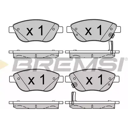 Тормозные колодки, дисковые, комплект BREMSI BP3523 250 94 4301624 25255