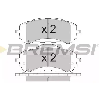 Тормозные колодки, дисковые, комплект BREMSI BP3560 4301661 25584 2 5583 изображение 0