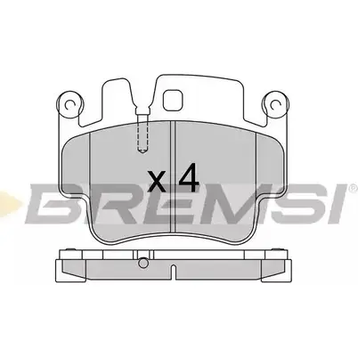 Тормозные колодки, дисковые, комплект BREMSI BP3573 SPB573 233 29 4301674 изображение 0
