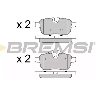 Тормозные колодки, дисковые, комплект BREMSI 24560 BP3581 4301682 2455 9 изображение 0