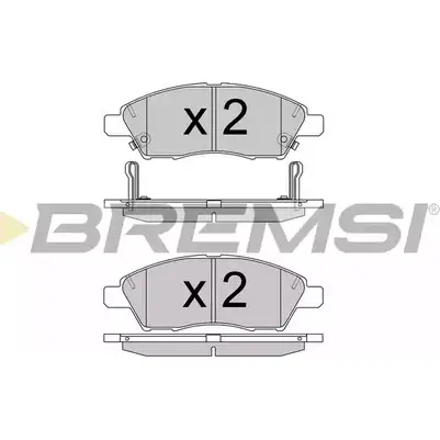 Тормозные колодки, дисковые, комплект BREMSI 3M6QDZ BP3589 4301690 SP B589 изображение 0