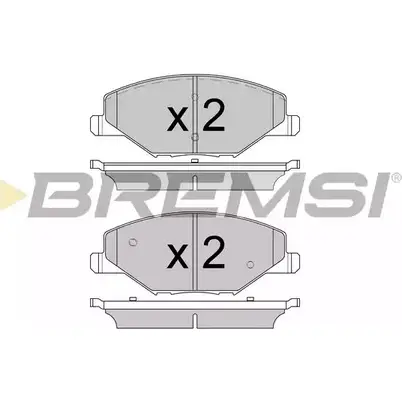 Тормозные колодки, дисковые, комплект BREMSI O9ETW SPB59 1 BP3591 4301692 изображение 0