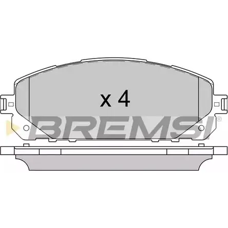 Тормозные колодки, дисковые, комплект BREMSI 4301704 K56D3XG SPB 605 BP3605 изображение 0