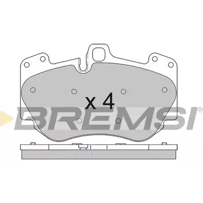Тормозные колодки, дисковые, комплект BREMSI 4301710 SP B611 BP3611 5KZ06QP изображение 0
