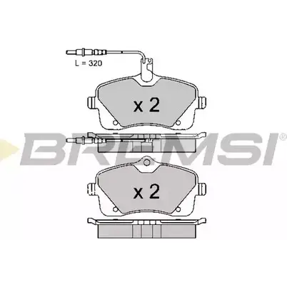 Тормозные колодки, дисковые, комплект BREMSI BP3618 4301716 5N8IWG SPB 618