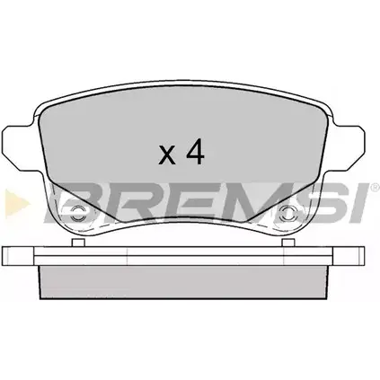 Тормозные колодки, дисковые, комплект BREMSI SPB645 BP3645 4301742 2210 3 изображение 0