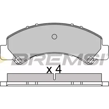 Тормозные колодки, дисковые, комплект BREMSI MMRWU BP3650 SP B650 4301746
