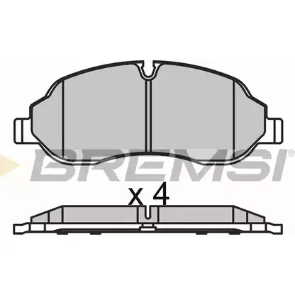 Тормозные колодки, дисковые, комплект BREMSI SPB651 220 34 4301747 BP3651