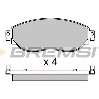 Тормозные колодки, дисковые, комплект BREMSI SBP653 BP3653 2208 7 4301749 изображение 0