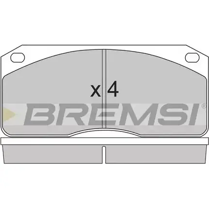 Тормозные колодки, дисковые, комплект BREMSI BP7238 29302 4301775 2 1302 изображение 0