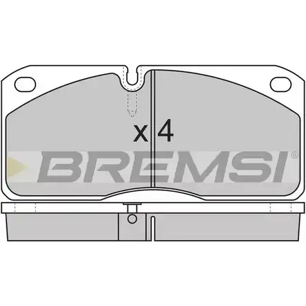 Тормозные колодки, дисковые, комплект BREMSI SPT258 4301789 2906 7 BP7258 изображение 0