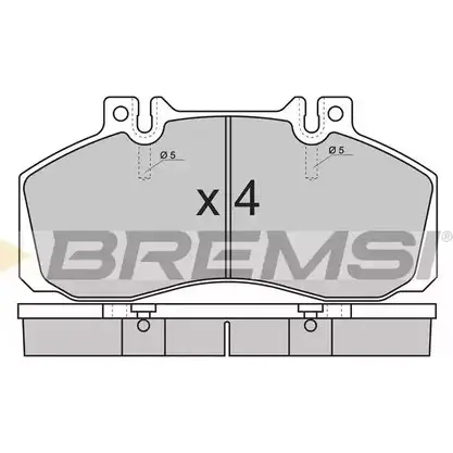 Тормозные колодки, дисковые, комплект BREMSI BP7289 SPT289 29 065 4301806 изображение 0