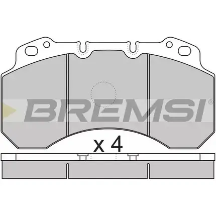 Тормозные колодки, дисковые, комплект BREMSI 4301811 2 9099 29100 BP7299 изображение 0