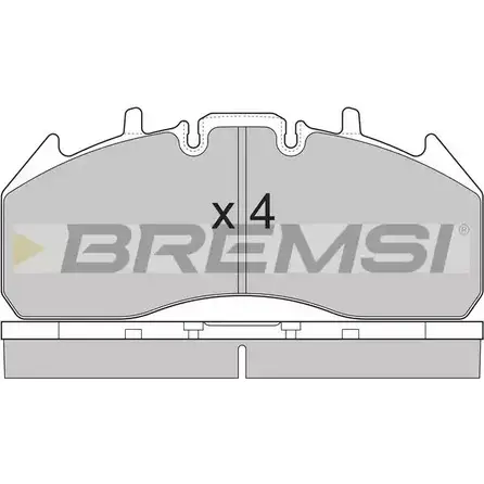 Тормозные колодки, дисковые, комплект BREMSI SPT326 29 174 4301835 BP7326 изображение 0