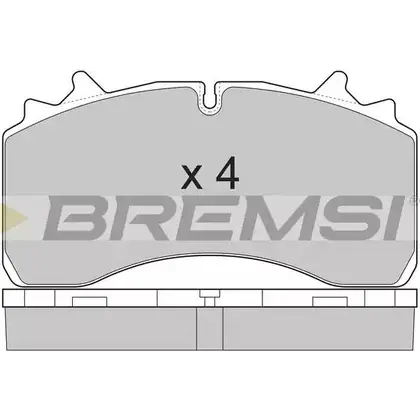 Тормозные колодки, дисковые, комплект BREMSI BP7327 2 9162 4301836 SPT327 изображение 0