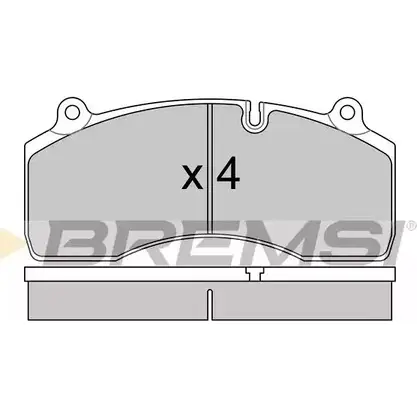 Тормозные колодки, дисковые, комплект BREMSI SP T333 BP7333 4301840 VHINHT изображение 0