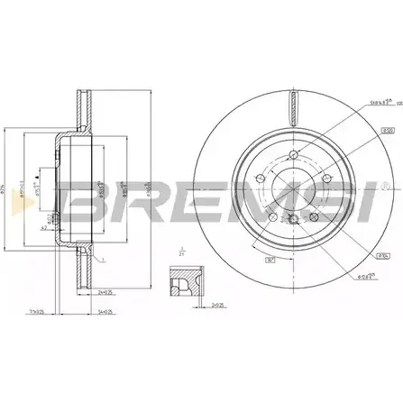 Тормозной диск BREMSI P29JL9F 4303210 BJ4 PF DBC154V изображение 0