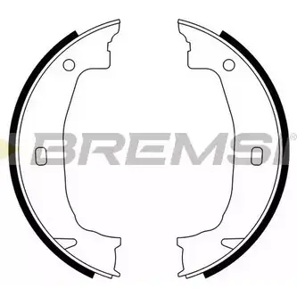 Тормозные колодки ручника, комплект BREMSI M0EUXQ 146 0 GF0079 4303290 изображение 0