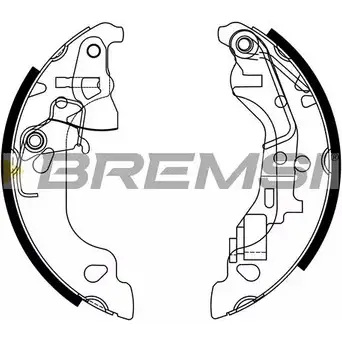 Тормозные колодки, комплект BREMSI 2 158 GF0158 4303333 7E2RPP