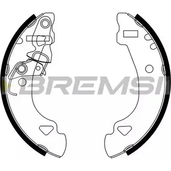 Тормозные колодки, комплект BREMSI 14 04 GF0173 4303349 NICB81K изображение 0