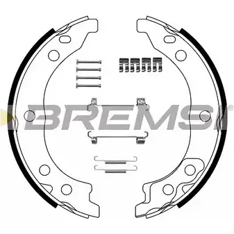 Тормозные колодки ручника, комплект BREMSI SK0851 GF0187-1 1512- 1 4303365 изображение 0