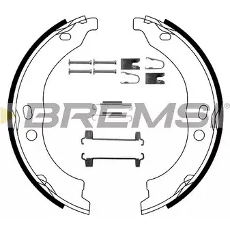 Тормозные колодки ручника, комплект BREMSI GF0188-1 SK0875 4303367 1520- 1 изображение 0