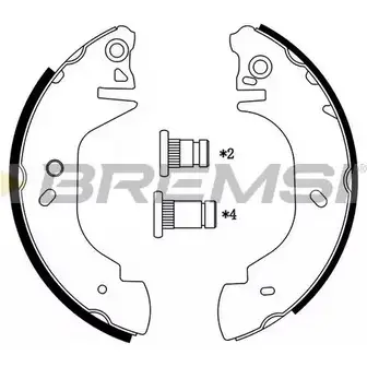 Тормозные колодки, комплект BREMSI 14 02 GF0232 GF0232 4303408 изображение 0