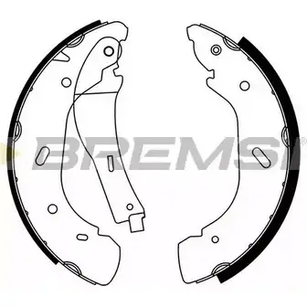 Тормозные колодки, комплект BREMSI 14 48 4303415 GF0239 U1P2UZJ