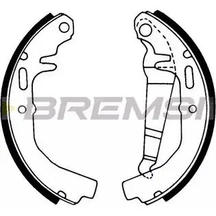 Тормозные колодки, комплект BREMSI Q2FEW 4303474 GF0347 1 118 изображение 0