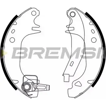 Тормозные колодки, комплект BREMSI 4303493 H8UO1Y 1329- 2 GF0382-2 изображение 0