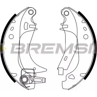 Тормозные колодки, комплект BREMSI 4303494 GF0382-3 C02GEP 136 2