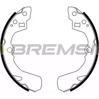 Тормозные колодки, комплект BREMSI 6XJDD8A GF0660 2 660 4303609