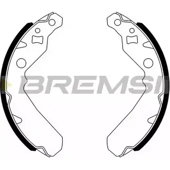 Тормозные колодки, комплект BREMSI 4303618 GF0672 26 72 1686T0 изображение 0