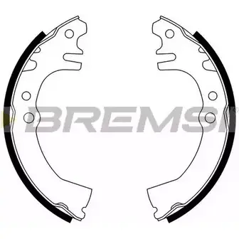 Тормозные колодки, комплект BREMSI 2 680 GF0680 GF0680 4303624