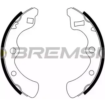 Тормозные колодки, комплект BREMSI XXZ5M GF0704 1 260 4303632