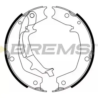 Тормозные колодки ручника, комплект BREMSI GF0747 4303674 27 47 GF0747