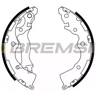 Тормозные колодки, комплект BREMSI GF0749 4303676 155 9 0HPY0JD изображение 0
