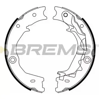 Тормозные колодки ручника, комплект BREMSI GIKW7D GF0806 280 6 4303730 изображение 0