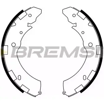 Тормозные колодки, комплект BREMSI OPLIZIB GF0833 4303755 283 3