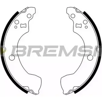 Тормозные колодки, комплект BREMSI GF0867 28 67 B6XYP5 4303782