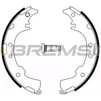 Тормозные колодки, комплект BREMSI 06NQ0Z GF0953 2 953 4303863