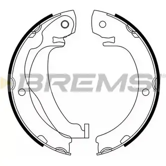Тормозные колодки ручника, комплект BREMSI 4303886 297 7 KSW0U6 GF0977 изображение 0