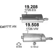 Выхлопная система POLMO 4307905 H1DR 4V POLMO00527 изображение 0